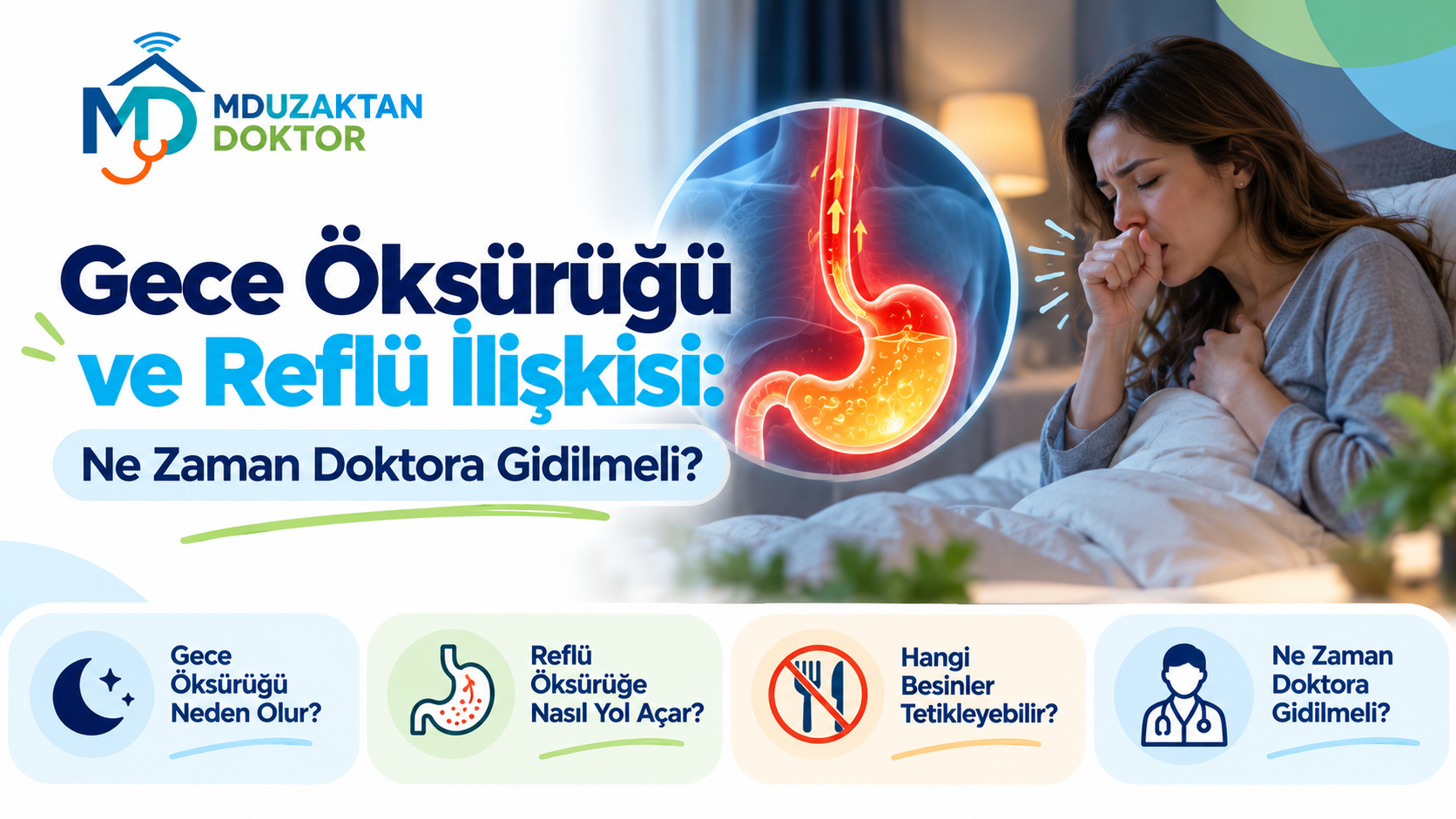 Gece Öksürüğü ve Reflü İlişkisi: Ne Zaman Doktora Gidilmeli?