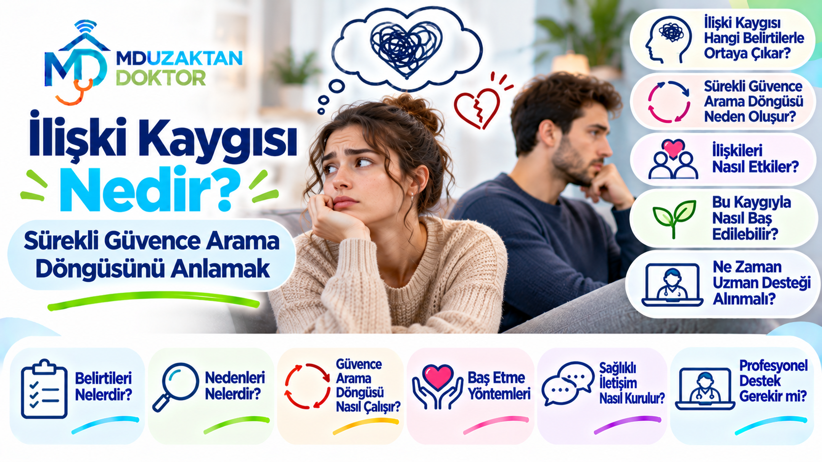 İlişki Kaygısı Nedir? Sürekli Güvence Arama Döngüsünü Anlamak