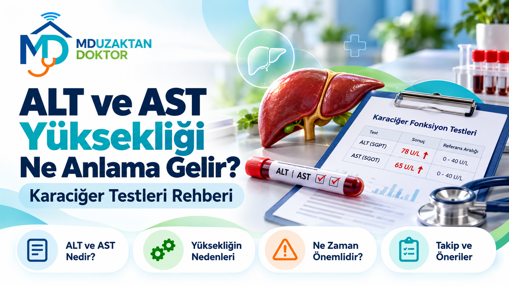 ALT ve AST Yüksekliği Ne Anlama Gelir? Karaciğer Testleri Rehberi