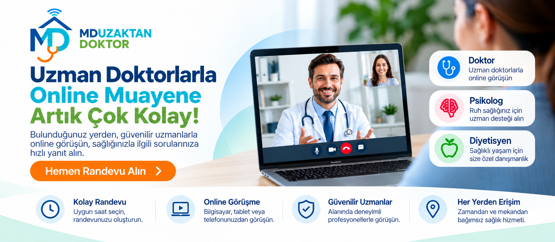 Uzman Doktorlarla Online Muayene Artık Çok Kolay!